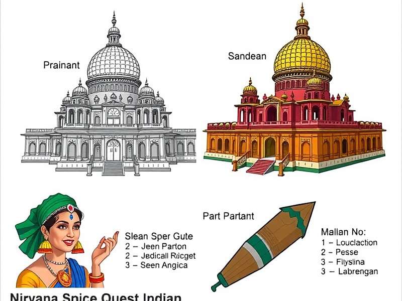Nirvana Spice Quest - Regional Content Nirvana Spice Quest regional versions showing different Indian cultural elements