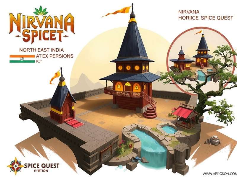 Concept art for upcoming Nirvana Spice Quest North-East India expansion